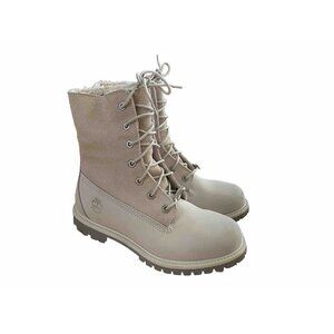 Womens Timberland Premium 6 In Waterproof Boot White Nubuck Sz 8 M Brand New